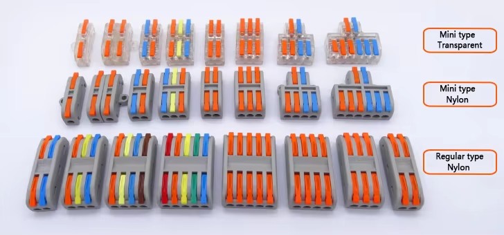 quick electrical 32a lever 3 way 6 port 1 in 2 out conductor compact wire lever nut cable connectors